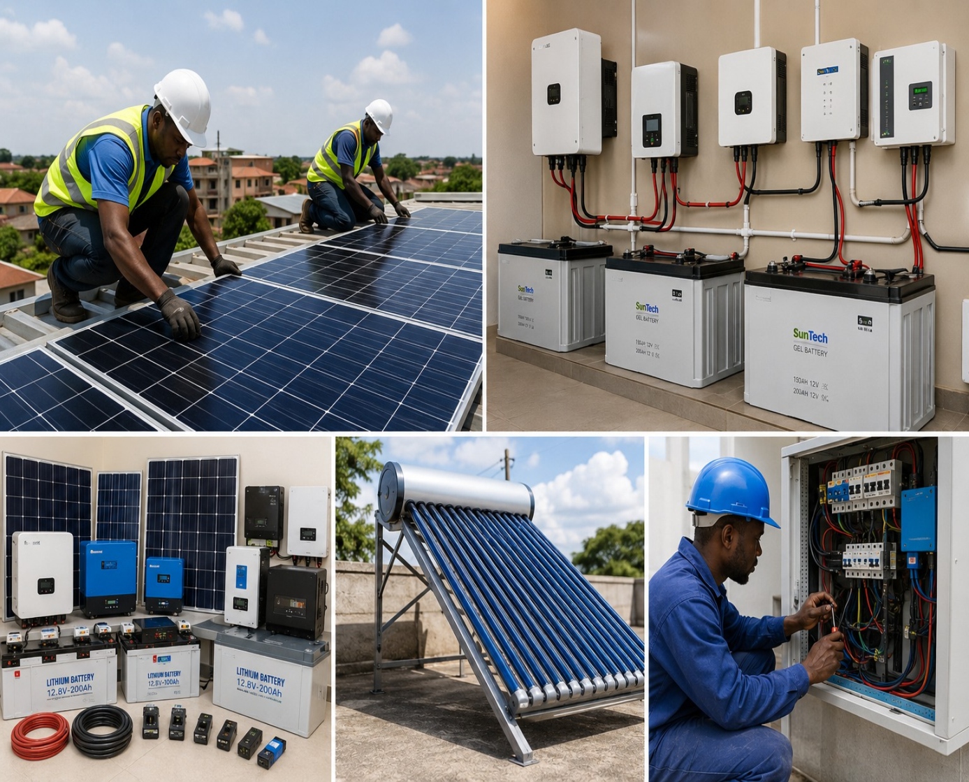 After-installation solar support