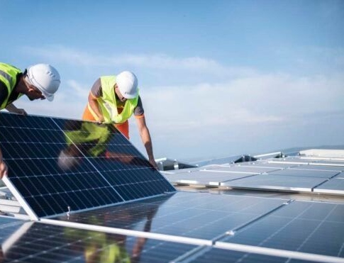 Solar panels installation