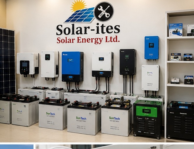 Solar power instrumentation and batteries